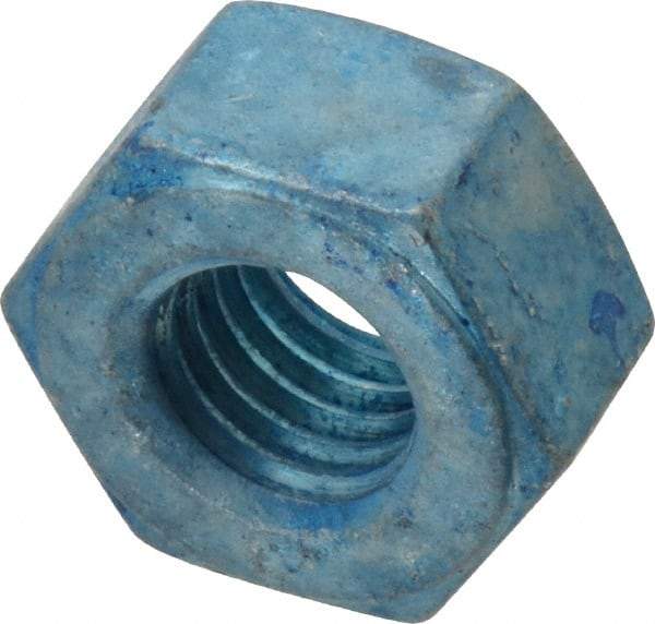 Value Collection - 1/2-13 UNC Steel Right Hand Heavy Hex Nut - 7/8" Across Flats, 31/64" High, Galvanized Finish - All Tool & Supply