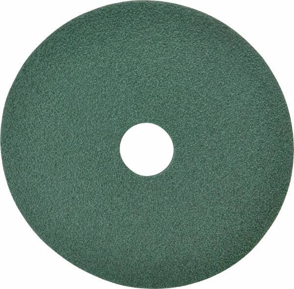 Made in USA - 5" Diam, 7/8" Hole, 80 Grit Ceramic Fiber Disc - All Tool & Supply