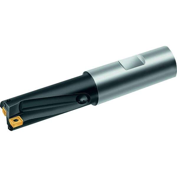 Walter - 1.03" Max Drill Depth, 2xD, 33/64" Diam, Indexable Insert Drill - 2 Inserts, 3/4" Shank Diam, Straight Shank - All Tool & Supply