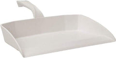 Vikan - 12-1/2" Wide Handheld Dustpan - Plastic Body, 4-1/2" Handle, White - All Tool & Supply