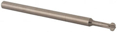 Made in USA - 0.12" Cutter Head Diam, 0.072" Flat Width, 2" OAL, Solid Carbide, Single Right Hand Back Chamfer - All Tool & Supply