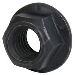 Value Collection - 3/4-10 UNC Grade G Hex Flange Lock Nut with Distorted Thread - 1-1/8" Width Across Flats, 53/64" High, Phosphate & Oil Finish - All Tool & Supply