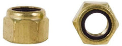 Value Collection - 3/8-16 UNC Hex Lock Nut with Nylon Insert - 9/16" Width Across Flats, 29/64" High, Uncoated - All Tool & Supply