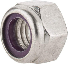 Value Collection - 7/16-14 UNC 18-8 Hex Lock Nut with Nylon Insert - 5/8" Width Across Flats, 29/64" High - All Tool & Supply