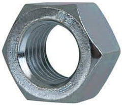 Value Collection - 1-1/2 - 12 UNF Steel Right Hand Hex Nut - 2-1/4" Across Flats, 1.317" High, Zinc-Plated Finish - All Tool & Supply