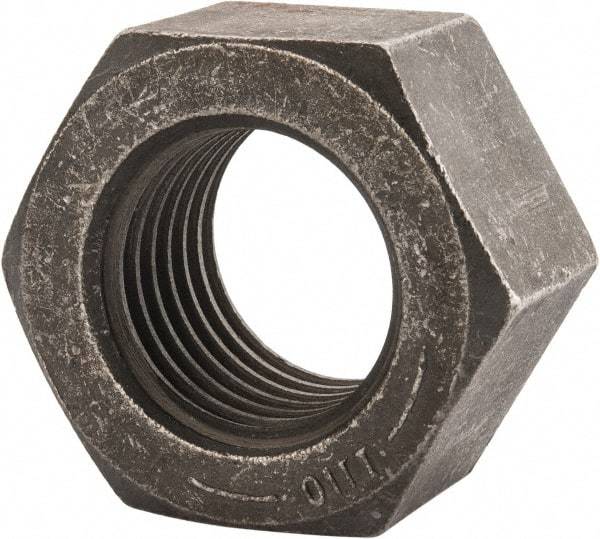 Value Collection - 2 - 4-1/2 UNC Steel Right Hand Hex Nut - 3-1/8" Across Flats, 1-23/32" High, Uncoated - All Tool & Supply