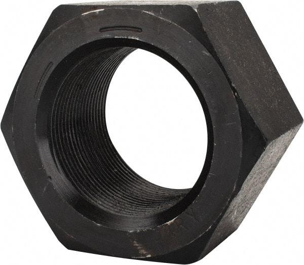 Value Collection - 2-12 UN Steel Right Hand Hex Nut - 3-1/8" Across Flats, 1-23/32" High, Uncoated - All Tool & Supply