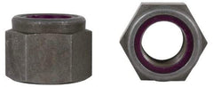 Value Collection - 7/16-14 UNC Grade 2 Heavy Hex Lock Nut with Nylon Insert - 3/4" Width Across Flats, 19/32" High, Zinc-Plated Finish - All Tool & Supply