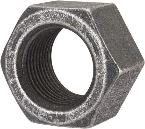 Value Collection - 1-1/8 - 12 UNF Steel Right Hand Hex Nut - 1-11/16" Across Flats, 0.999" High, Uncoated - All Tool & Supply