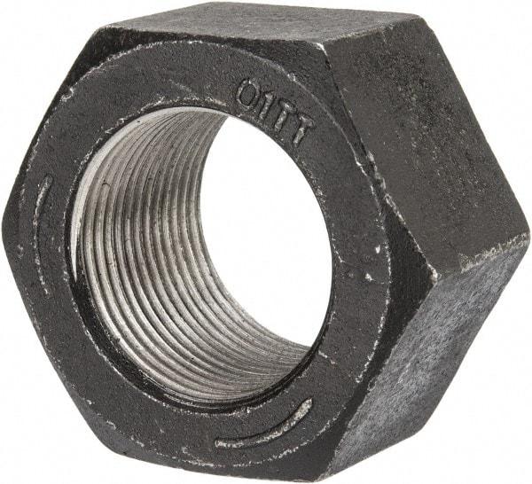 Value Collection - 1-3/8 - 12 UNF Steel Right Hand Hex Nut - 2-1/16" Across Flats, 1.206" High, Uncoated - All Tool & Supply