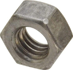 Value Collection - 5/16-18 UNC Steel Right Hand Hex Nut - 1/2" Across Flats, 17/64" High, Uncoated - All Tool & Supply