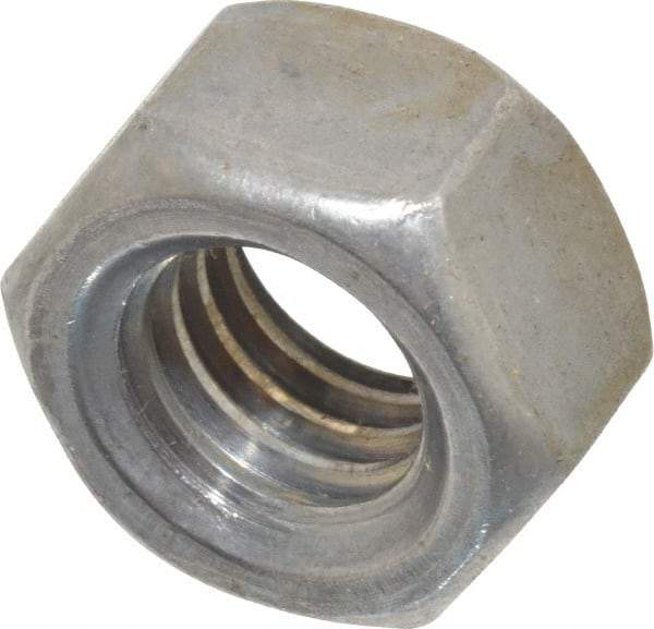 Value Collection - 7/16-14 UNC Steel Right Hand Hex Nut - 11/16" Across Flats, 3/8" High, Uncoated - All Tool & Supply