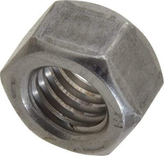 Value Collection - 1/2-13 UNC Steel Right Hand Hex Nut - 3/4" Across Flats, 7/16" High, Uncoated - All Tool & Supply