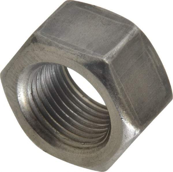 Value Collection - 3/4-16 UNF Steel Right Hand Hex Nut - 1-1/8" Across Flats, 41/64" High, Uncoated - All Tool & Supply