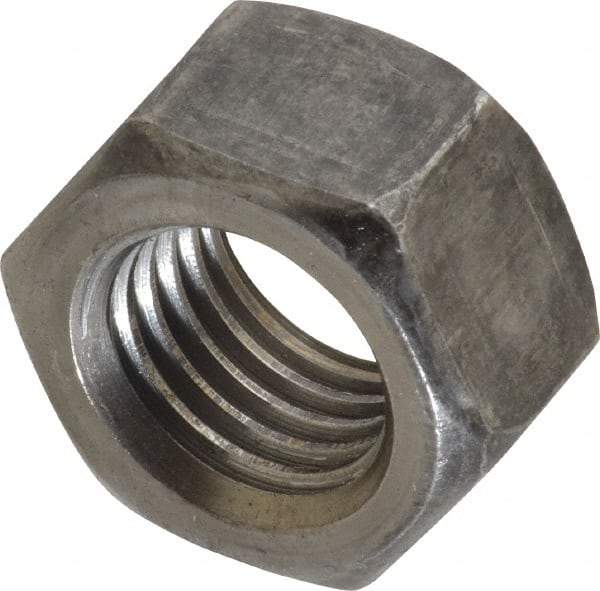 Value Collection - 7/8-9 UNC Steel Right Hand Hex Nut - 1-5/16" Across Flats, 3/4" High, Uncoated - All Tool & Supply