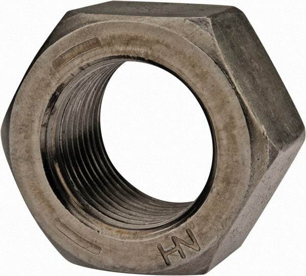 Value Collection - 7/8-14 UNF Steel Right Hand Hex Nut - 1-5/16" Across Flats, 3/4" High, Uncoated - All Tool & Supply