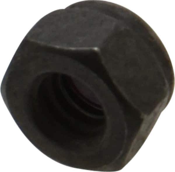 Value Collection - 1/4-20 UNC Grade 8 Hex Lock Nut with Nylon Insert - 7/16" Width Across Flats, 5/16" High, Uncoated - All Tool & Supply