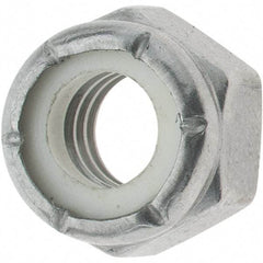 Value Collection - 5/16-18 UNC 316 Hex Lock Nut with Nylon Insert - 1/2" Width Across Flats, 11/32" High - All Tool & Supply