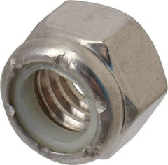 Value Collection - 7/16-14 UNC 316 Hex Lock Nut with Nylon Insert - 5/8" Width Across Flats, 29/64" High - All Tool & Supply