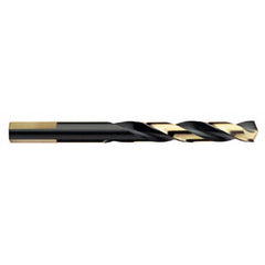 Titan USA - Maintenance Drill Bits; Drill Bit Size (Decimal Inch): 0.2031 ; Drill Bit Size (Inch): 13/64 ; Drill Point Angle: 135 ; Drill Bit Material: High Speed Steel ; Drill Bit Finish/Coating: Black Oxide; Gold ; Shank Type: Straight - Exact Industrial Supply