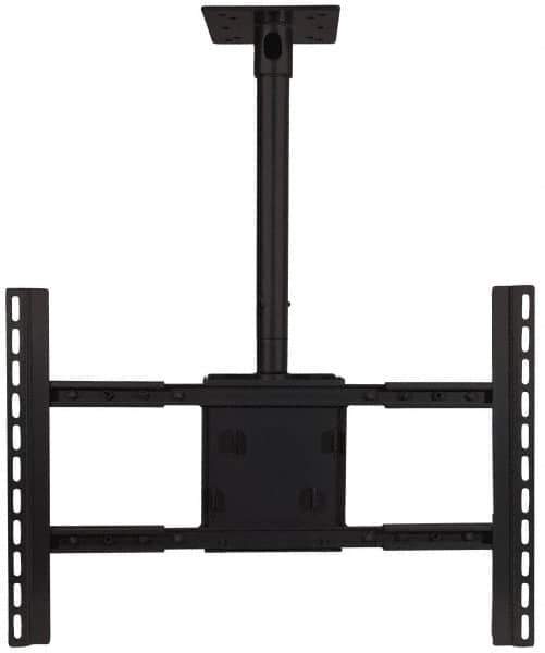 Video Mount - Steel, Flat Panel Ceiling Mount For 42 to 70 Inch Plasma Monitor - Black, 180 Lbs. Load Capacity, 0 to 18 Inch Vertical Opening, 15° Max Tilt Angle, Ceiling Mount Rotating and Tilting - All Tool & Supply