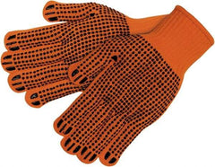 MCR Safety - Size L Synthetic Blend General Protection Work Gloves - For General Purpose, Knit Wrist Cuff, Hi-Vis Orange, Paired - All Tool & Supply