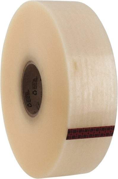 3M - 72mm x 914m Clear Rubber Adhesive Sealing Tape - Polypropylene Film Backing, 2.1 mil Thick, 22 Lb Tensile Strength, Series 3071 - All Tool & Supply