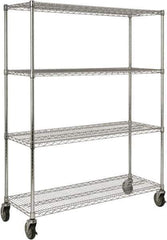 Rubbermaid - 4 Shelf Wire Shelving - Starter Unit - 50" Wide x 18" Deep x 67-5/32" High, - All Tool & Supply