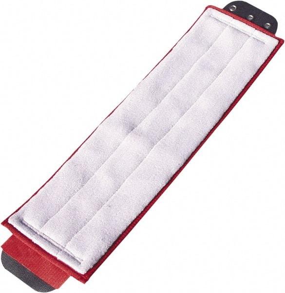 Unger - 5" Red Head Band, Large Microfiber Loop End Mop Pad - Quick Change Connection - All Tool & Supply