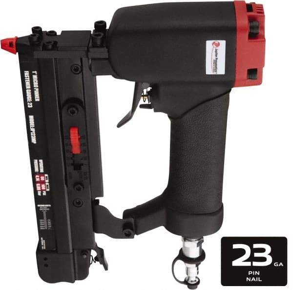 Value Collection - 1/2 to 1" Nail Length, 0.025" Nail Diam, 23 Gauge Micro Pin Air Nailer - 60 to 110 psi - All Tool & Supply