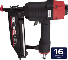 Value Collection - 1 to 2-1/2" Nail Length, 0.118" Nail Diam, 16 Gauge Finish Air Nailer - 70 to 110 psi - All Tool & Supply