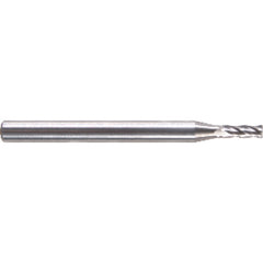 ‎.120 Dia. × 1-1/2 Overall Length 4-Flute Square End Solid Carbide SE End Mill-Round Shank-Center Cut-Uncoated Series/List #5918