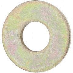 Value Collection - 3/4" Screw, Grade 8 Steel USS Flat Washer - 13/16" ID x 2" OD, 5/32" Thick, Zinc Yellow Dichromate Finish - All Tool & Supply