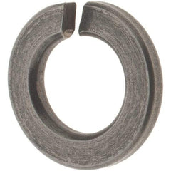 Value Collection - 3/8", 0.115" Thick Split Lock Washer - Grade 5 Steel, Uncoated, 0.377" Min ID, 0.385" Max ID, 0.688" Max OD - All Tool & Supply