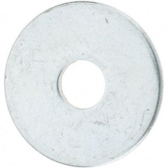 Value Collection - 1/4" Screw, Steel Fender Flat Washer - 9/32" ID x 1" OD, 1/16" Thick, Zinc-Plated Finish - All Tool & Supply