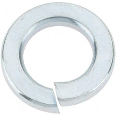 Value Collection - 5/8", 0.156" Thick Split Lock Washer - Grade 5 Steel, Zinc-Plated Finish, 0.628" Min ID, 0.641" Max ID, 1.073" Max OD - All Tool & Supply