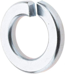 Value Collection - 1/2", 1/8" Thick Split Lock Washer - Grade 5 Steel, Zinc-Plated Finish, 0.502" Min ID, 0.512" Max ID, 0.869" Max OD - All Tool & Supply