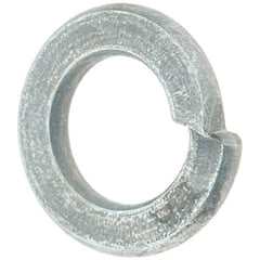 Value Collection - #4, 0.209" Thick Split Lock Washer - Grade 5 Steel, Zinc-Plated Finish, 0.114" Min ID, 0.12" Max ID, 0.209" Max OD - All Tool & Supply