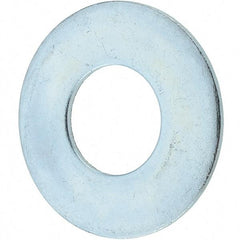 Value Collection - 1-1/4" Screw, Steel USS Flat Washer - 1-3/8" ID x 3" OD, 0.136" Thick, Zinc-Plated Finish - All Tool & Supply