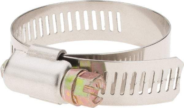 Value Collection - SAE Size 24, 1-1/16 to 2" Diam, Stainless Steel Worm Drive Clamp - 1/2" Wide - All Tool & Supply