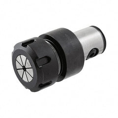 Iscar - 1mm to 13mm Capacity, 40mm Projection, Modular Connection, ER20 Collet Chuck - Through-Spindle - Exact Industrial Supply