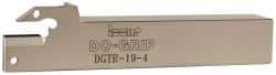 Iscar - Right Hand Cut, 2" Max Workpc Diam, DG. 4.., GRIP 4.. Insert, Indexable Cutoff Toolholder - 3/4" Shank Width, 3/4" Shank Height, 4-1/2" OAL - All Tool & Supply