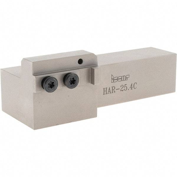 Iscar - External Thread, 5-1/2" OAL, Right Hand Indexable Grooving Cutoff Toolholder - 1" Shank Height x 1" Shank Width, HAR Toolholder Style, Series Heliface - All Tool & Supply