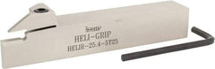 Iscar - HELI, External, Right Hand, 0.197" Min Groove Width, Indexable Grooving Tool Holder - 1" Shank Height, 1" Shank Width, 6" OAL - All Tool & Supply