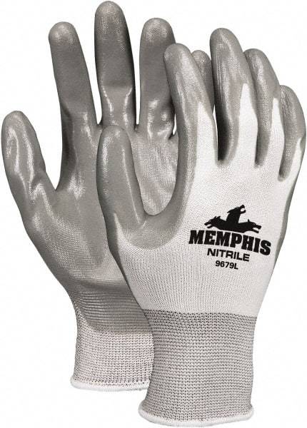 MCR Safety - Size M (8) Nitrile Work Gloves - Paired - All Tool & Supply