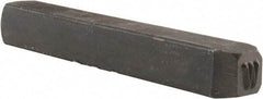 Made in USA - 5/32" Character Size, W Character, Heavy Duty Individual Steel Stamp - Steel, Individual - All Tool & Supply