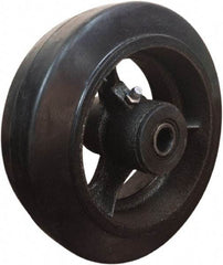 Value Collection - 6 Inch Diameter x 2 Inch Wide, Mold-On Rubber Caster Wheel - 410 Lb. Capacity, 5/8 Inch Axle Diameter, Roller Bearing - All Tool & Supply