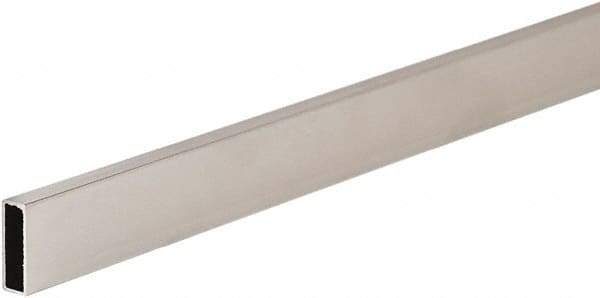 ECONOCO - 1/2" Wide, 1-1/2 High, Open Shelving Accessory/Component - Steel, Chrome Finish, 24" Long, Use with 1-1/4" Hangrail Brackets - All Tool & Supply