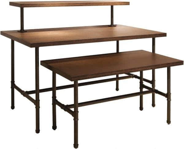 ECONOCO - 54" Long x 14" Wide x 12" High Stationary Table Nesting Topper - Dark Brown, Melamine Top - All Tool & Supply