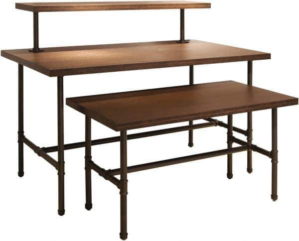 ECONOCO - 48" Long x 24" Wide x 24" High Stationary Nesting Table - Dark Brown, Melamine Top - All Tool & Supply